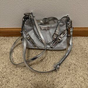 Aldo Silver Rhinestone Purse NWOT
